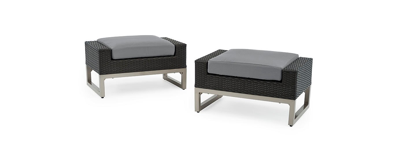 RST Brands Milo Outdoor Ottomans - Thumbnail 3