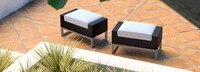 Milo™ Espresso Ottomans - Bliss Linen