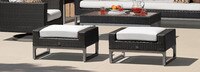 Milo™ Espresso Ottomans - Moroccan Cream