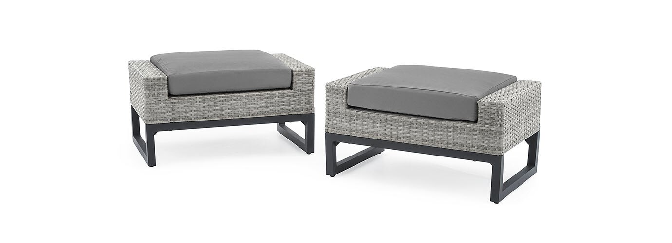 RST Brands Milo Sunbrella Outdoor Ottoman