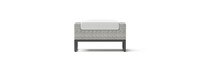 Milo™ Gray Set of 2 Sunbrella® Outdoor Ottomans - Bliss Linen