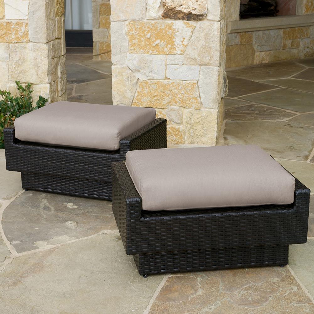 Portofino™ Comfort Club Ottomans - Espresso Taupe