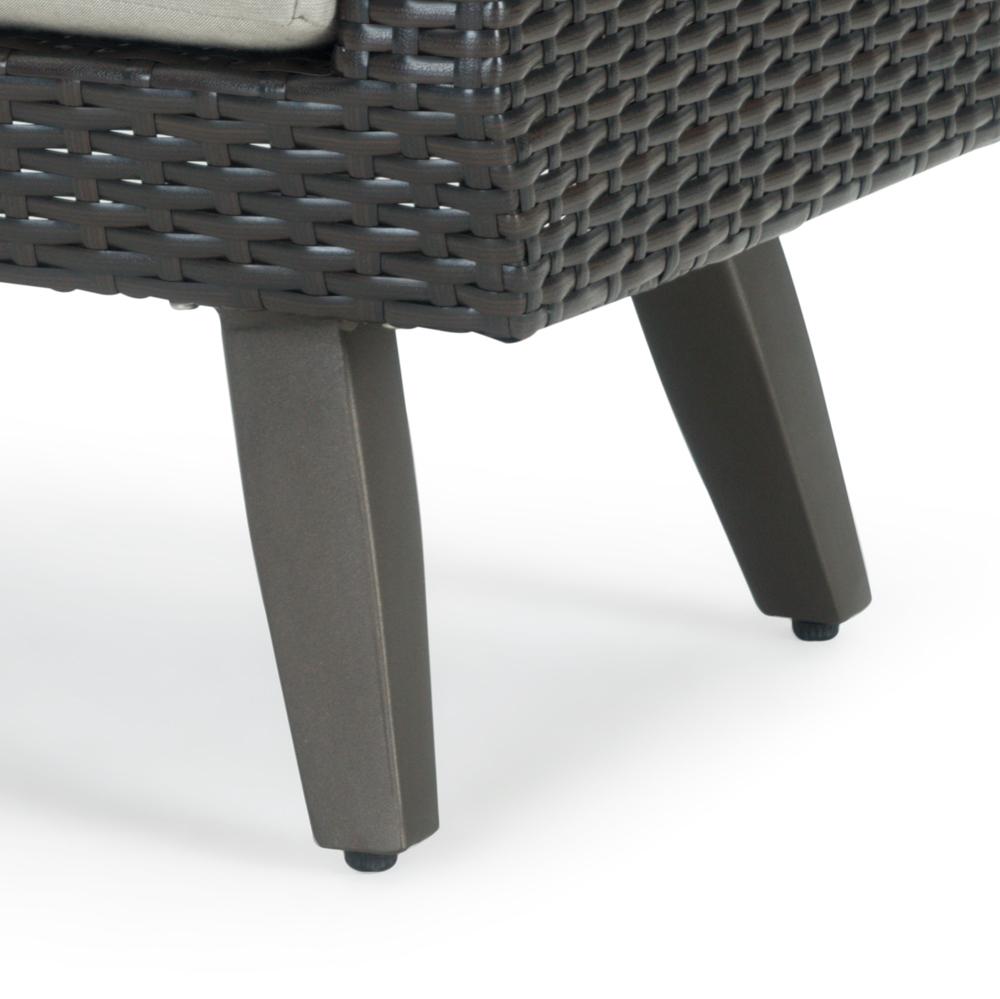 Portofino Casual Sunbrella Outdoor Club Ottoman - Thumbnail 2