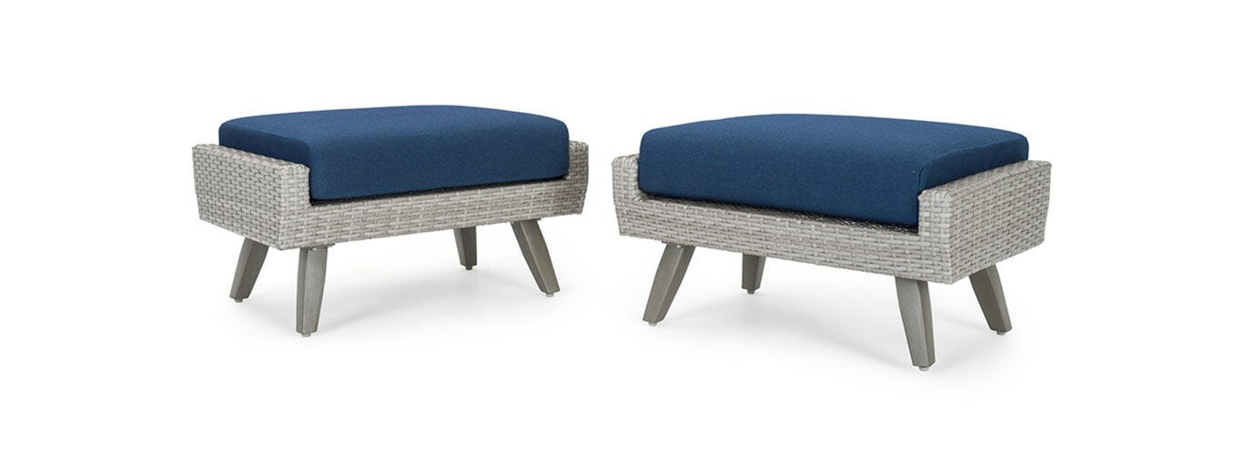 Portofino® Casual Club Ottomans - Laguna Blue