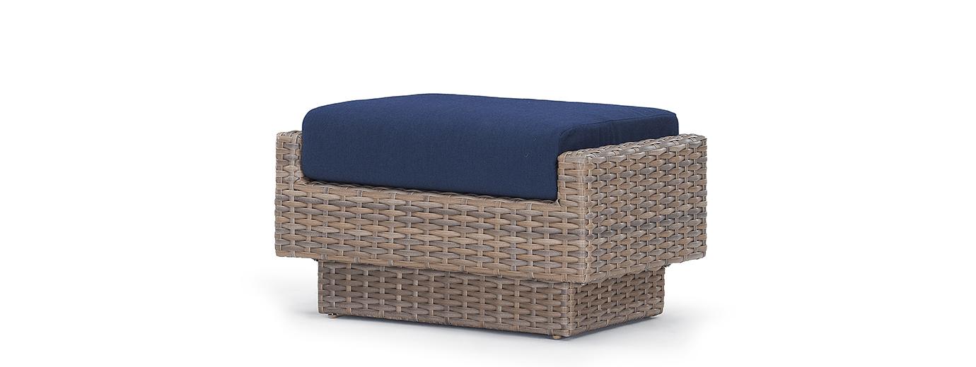 RST Brands Portofino Repose Outdoor Club Ottoman - Thumbnail 2