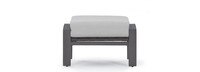 Portofino® Repose Set of 2 Sunbrella® Outdoor Club Ottomans - Dove Gray