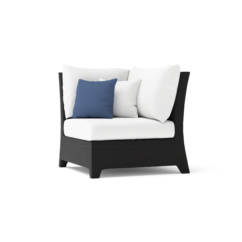Deco™ Sunbrella® Outdoor Corner Chair - Bliss Ink