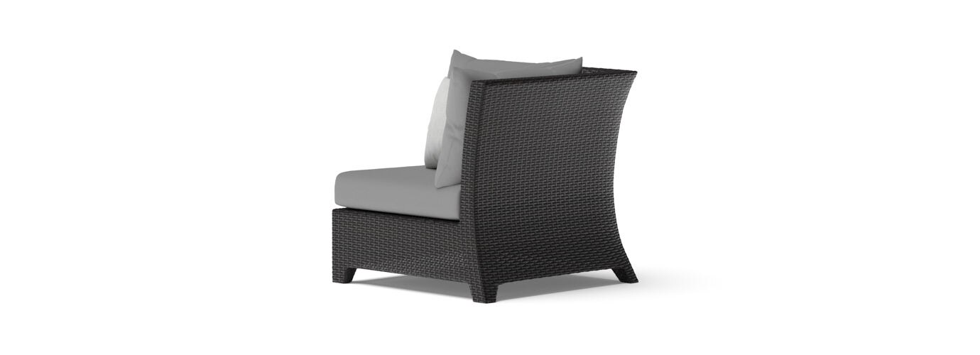 Deco™ Sunbrella® Outdoor Corner Chair - Charcoal Gray
