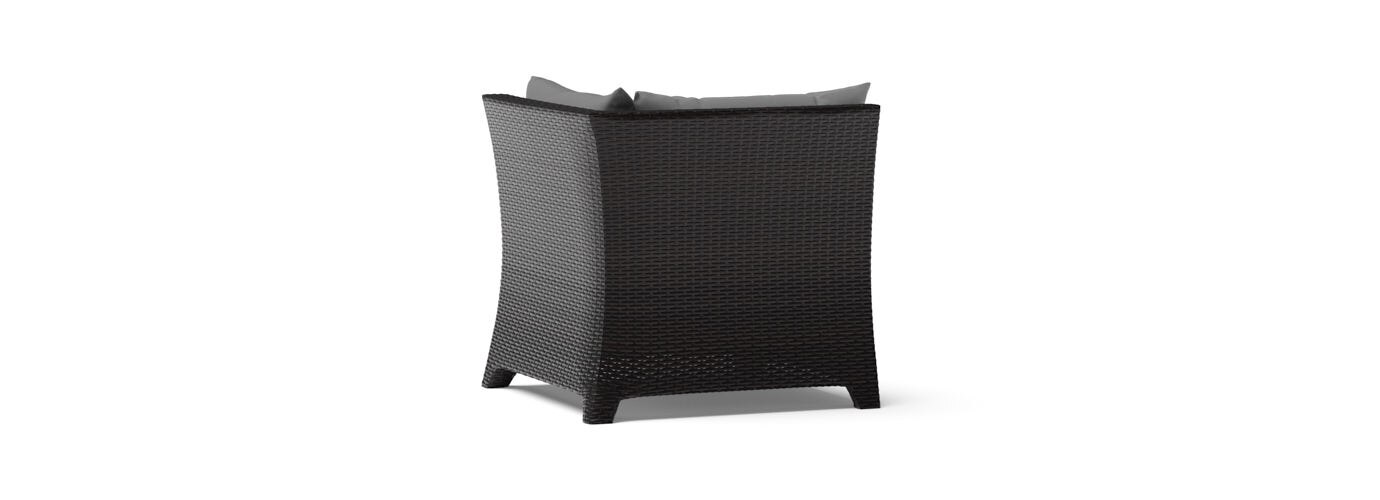 Deco™ Sunbrella® Outdoor Corner Chair - Charcoal Gray