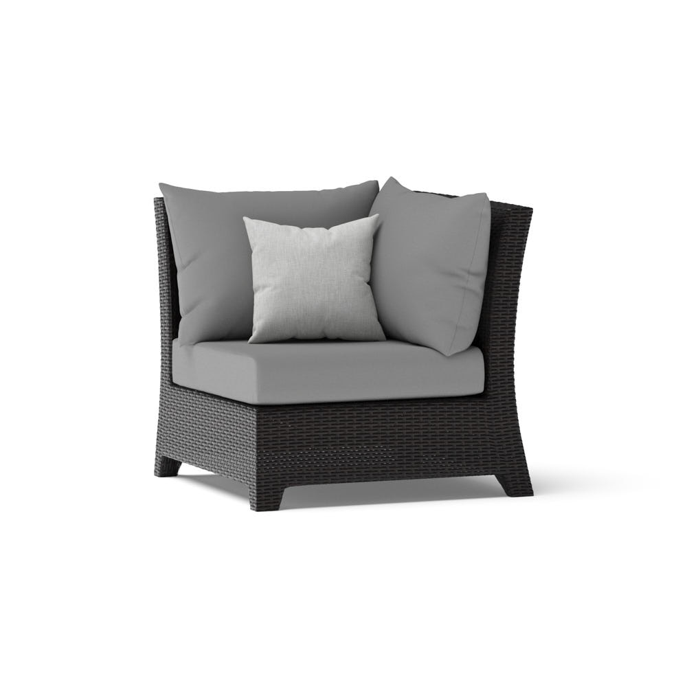 Deco™ Sunbrella® Outdoor Corner Chair - Charcoal Gray