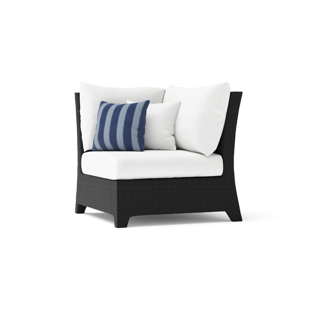 Deco™ Sunbrella® Outdoor Corner Chair - Centered Ink