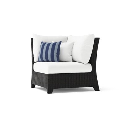 Deco™ Sunbrella® Outdoor Corner Chair - Centered Ink