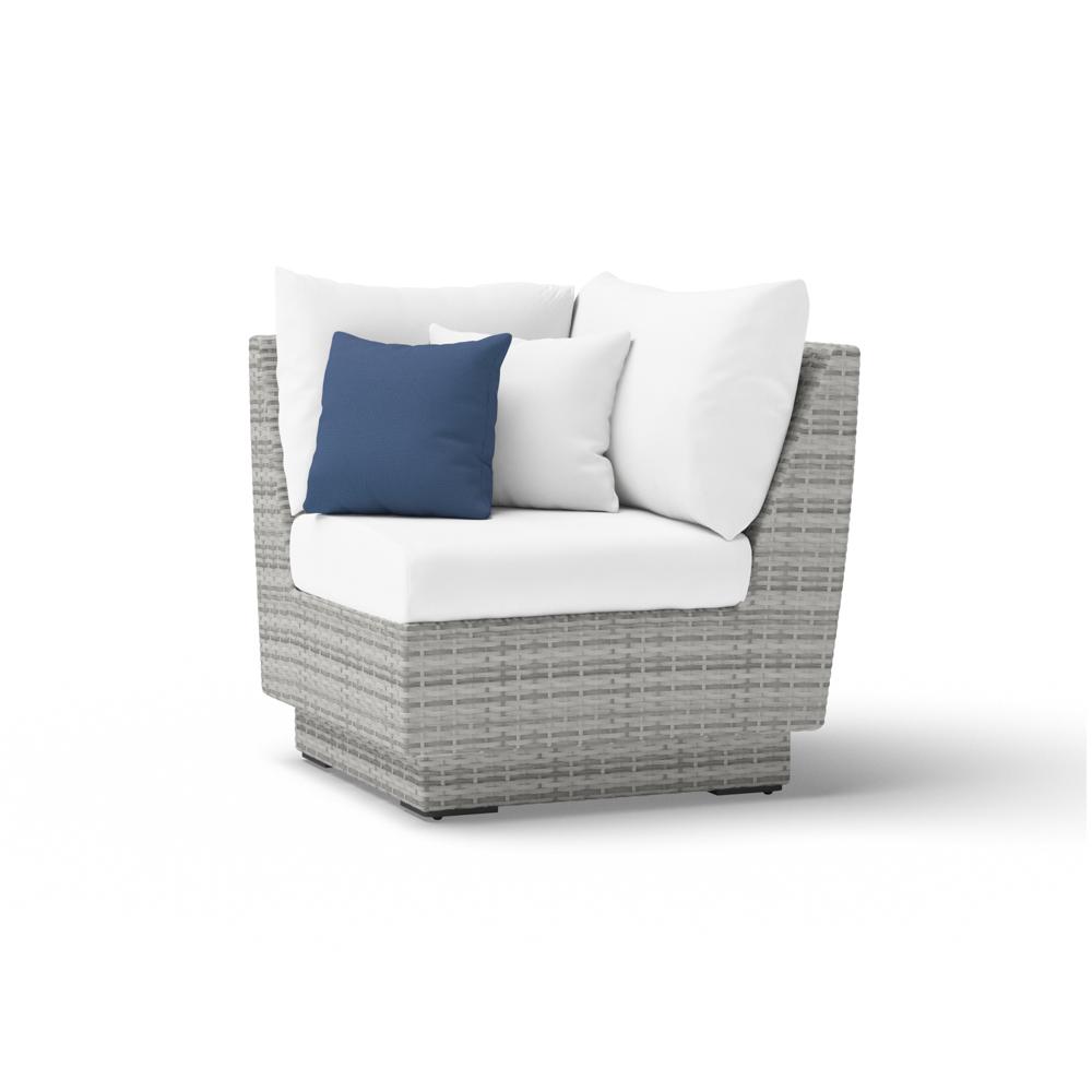 Cannes™ Sunbrella® Outdoor Corner Chair - Bliss Ink