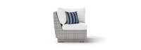 Cannes™ Sunbrella® Outdoor Corner Chair - Centered Ink
