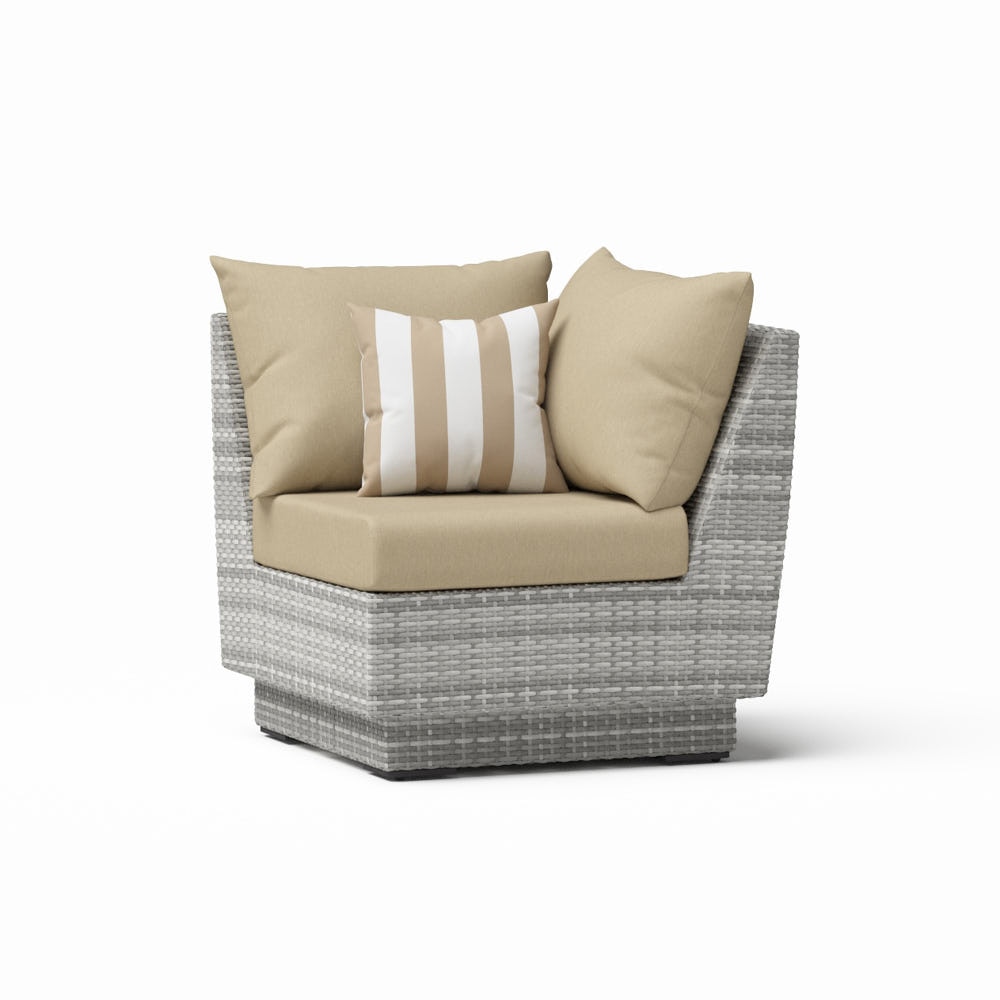 Cannes™ Sunbrella® Outdoor Corner Chair - Maxim Beige
