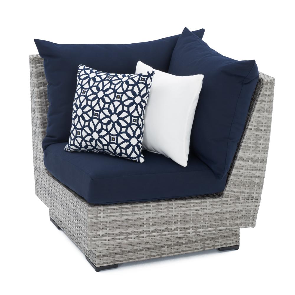 Cannes™ Sunbrella® Outdoor Corner Chair - Navy Blue