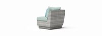 Cannes™ Sunbrella® Outdoor Corner Chair - Spa Blue
