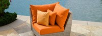 Cannes™ Sunbrella® Outdoor Corner - Tikka Orange