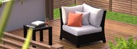 Deco™ Sunbrella® Outdoor Corner Chair - Cast Coral