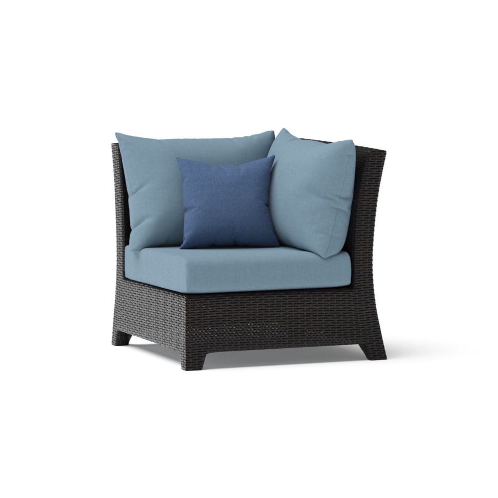 Deco™ Sunbrella® Outdoor Corner Chair - Canvas Denim