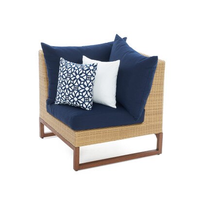Mili™ Sunbrella® Outdoor Corner Chair - Navy Blue