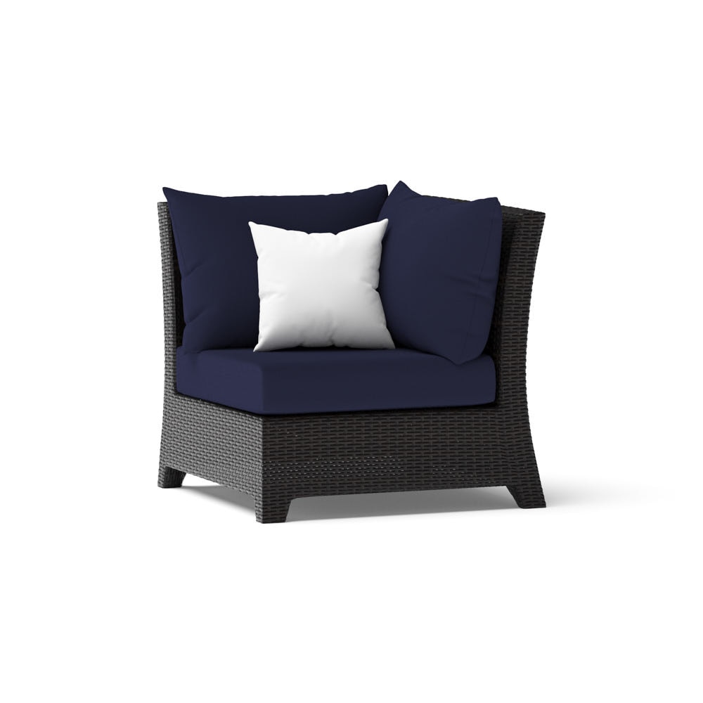 Deco™ Sunbrella® Outdoor Corner Chair - Navy Blue