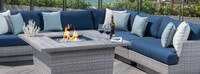 Portofino® Comfort Sunbrella® Outdoor Corner Chair - Laguna Blue
