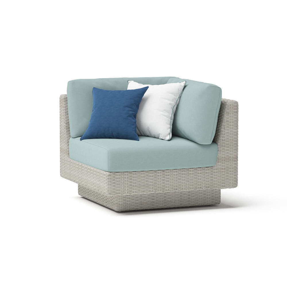Portofino® Comfort Sunbrella® Outdoor Corner Chair - Spa Blue