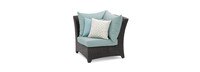 Deco™ Sunbrella® Outdoor Corner Chair - Spa Blue