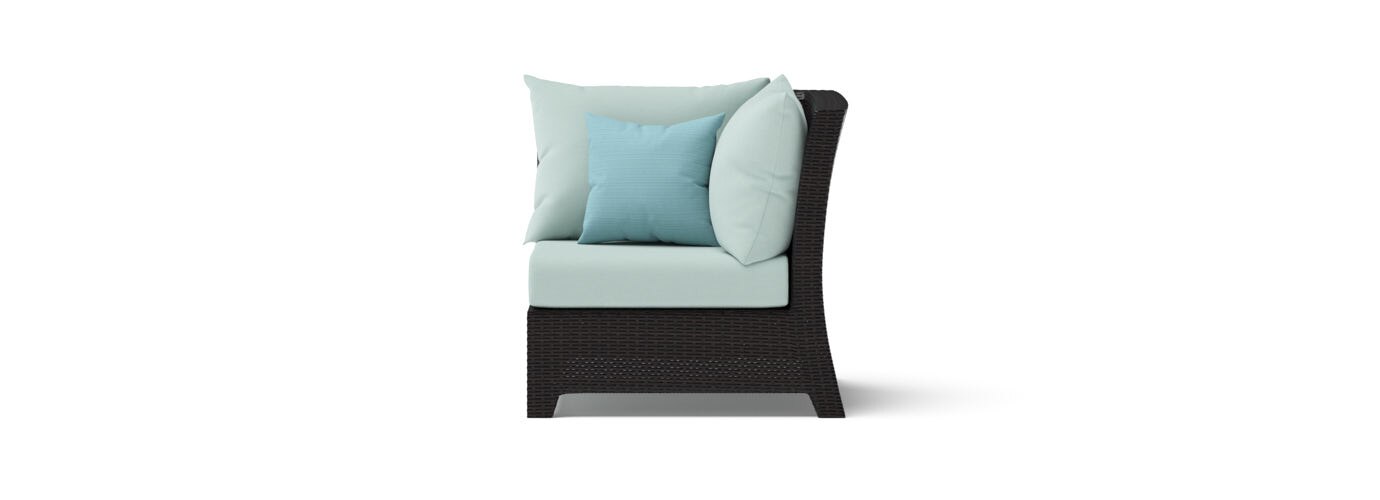 Deco™ Sunbrella® Outdoor Corner Chair - Spa Blue
