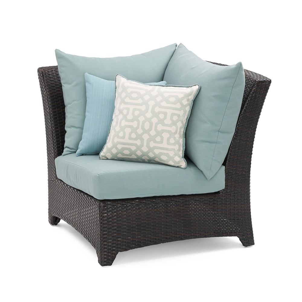 Deco™ Sunbrella® Outdoor Corner Chair - Spa Blue