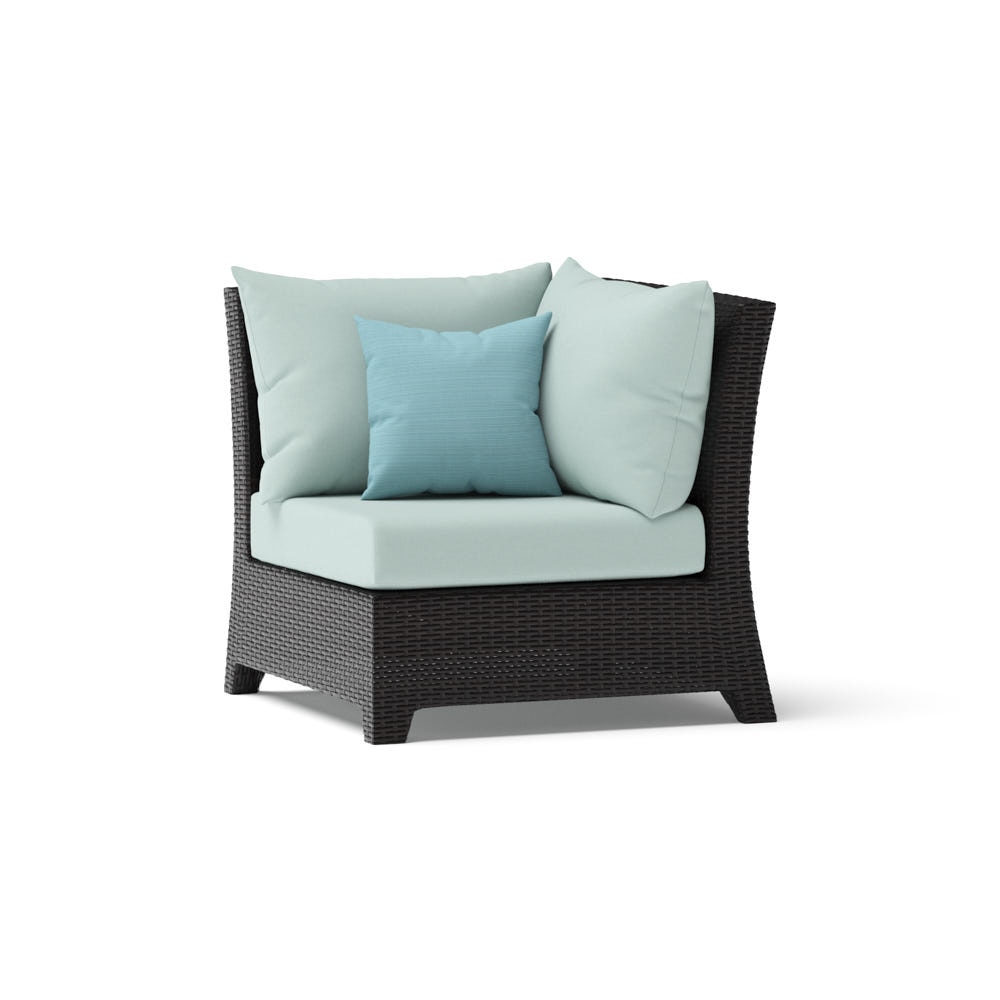 Deco™ Sunbrella® Outdoor Corner Chair - Spa Blue