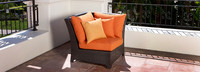 Deco™ Sunbrella® Outdoor Corner Chair - Tikka Orange