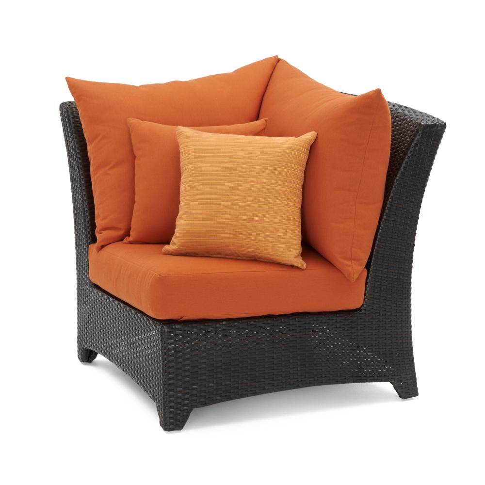 Deco™ Sunbrella® Outdoor Corner Chair - Tikka Orange