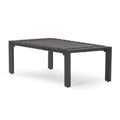Portofino® Repose 26x46 Aluminum Coffee Table - Espresso
