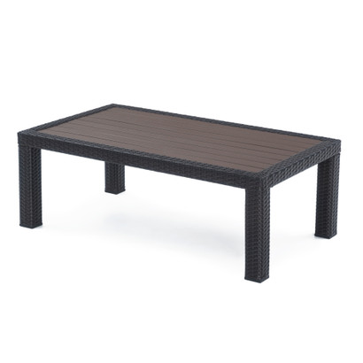 Deco™ Deluxe Wood Top Coffee Table