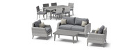 Portofino® Affinity 11 Piece Sunbrella® Outdoor Estate Set - Charcoal Gray