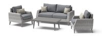 Portofino® Affinity 11 Piece Sunbrella® Outdoor Estate Set - Charcoal Gray