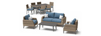 Portofino® Affinity 11 Piece Sunbrella® Outdoor Estate Set - Newport Blue