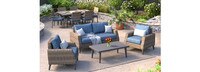 Portofino® Affinity 11 Piece Sunbrella® Outdoor Estate Set - Newport Blue