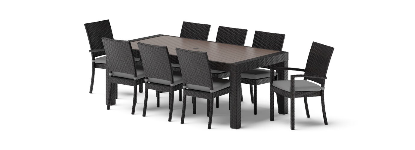 Deco™ 20 Piece Sunbrella® Outdoor Estate Set - Charcoal Gray