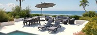 Deco™ 20 Piece Sunbrella® Outdoor Estate Set - Charcoal Gray