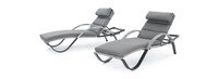 Cannes™ 20 Piece Sunbrella® Outdoor Estate Set - Charcoal Gray