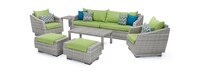 Cannes™ 20 Piece Sunbrella® Outdoor Estate Set - Ginkgo Green