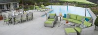 Cannes™ 20 Piece Sunbrella® Outdoor Estate Set - Ginkgo Green
