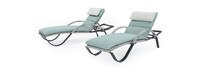 Cannes™ 20 Piece Sunbrella® Outdoor Estate Set - Spa Blue