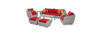 Cannes™ 20 Piece Outdoor Estate Set - Sunset Red