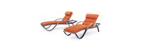 Cannes™ 20 Piece Sunbrella® Outdoor Estate Set - Tikka Orange