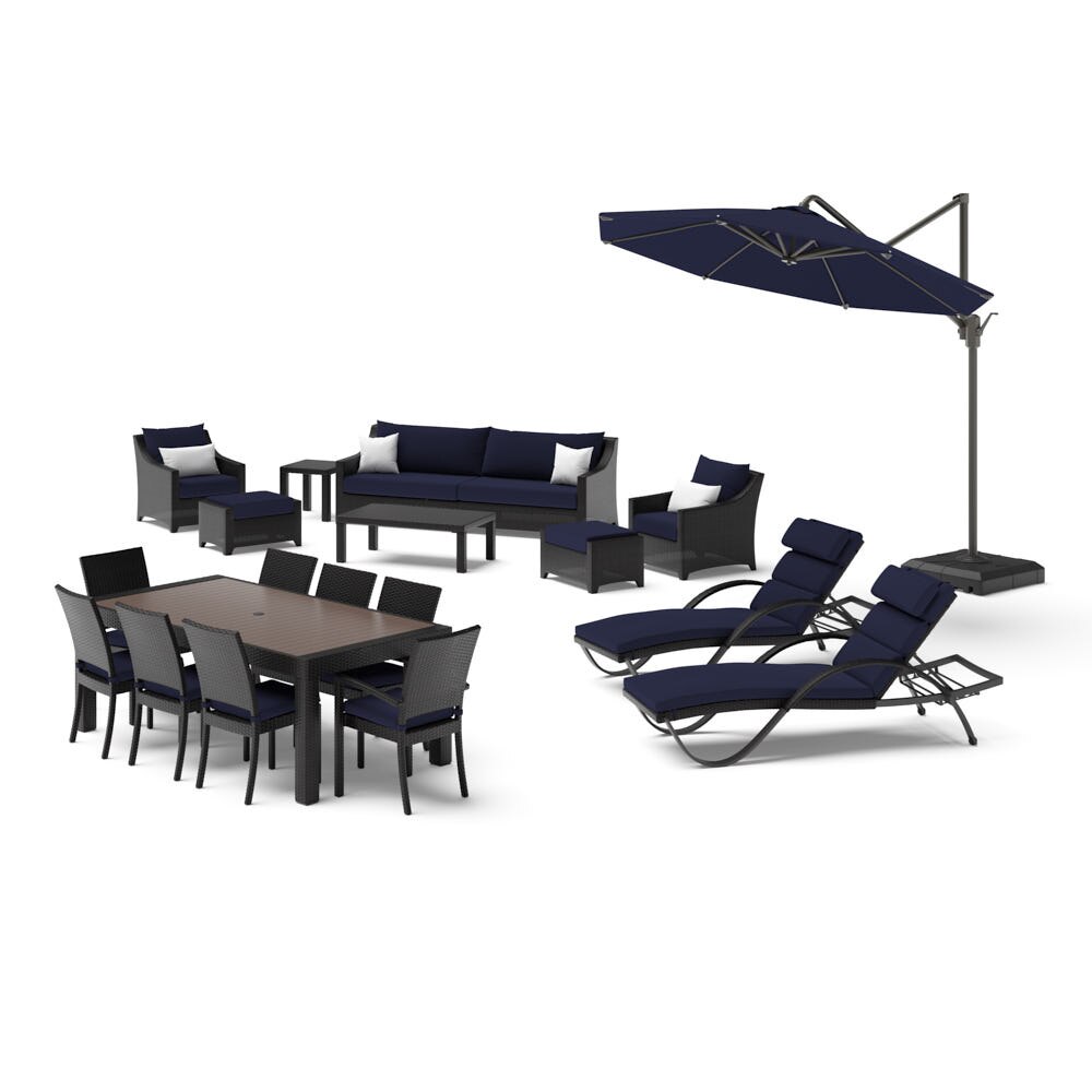 Deco™ 20 Piece Sunbrella® Outdoor Estate Set - Navy Blue