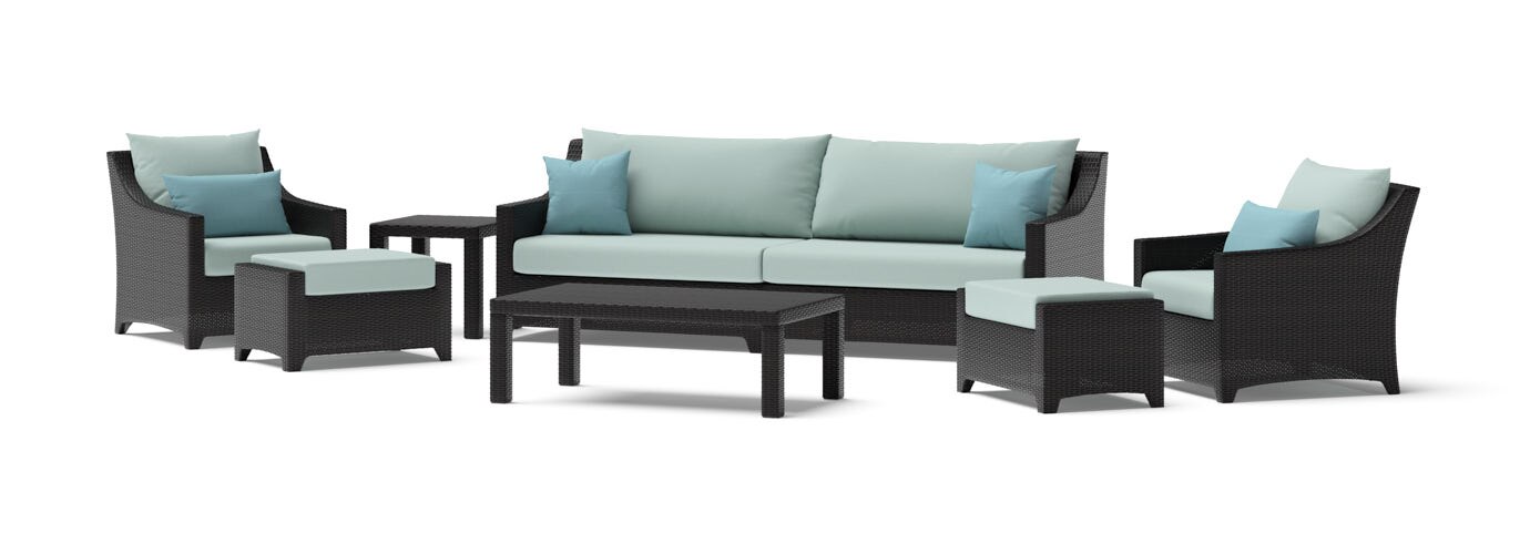 Deco™ 20 Piece Sunbrella® Outdoor Estate Set - Spa Blue